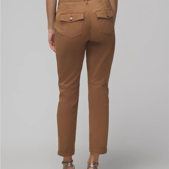 White House Black Market Pret-A-pedi Brown Cargo Pants - Picture 1 of 11
